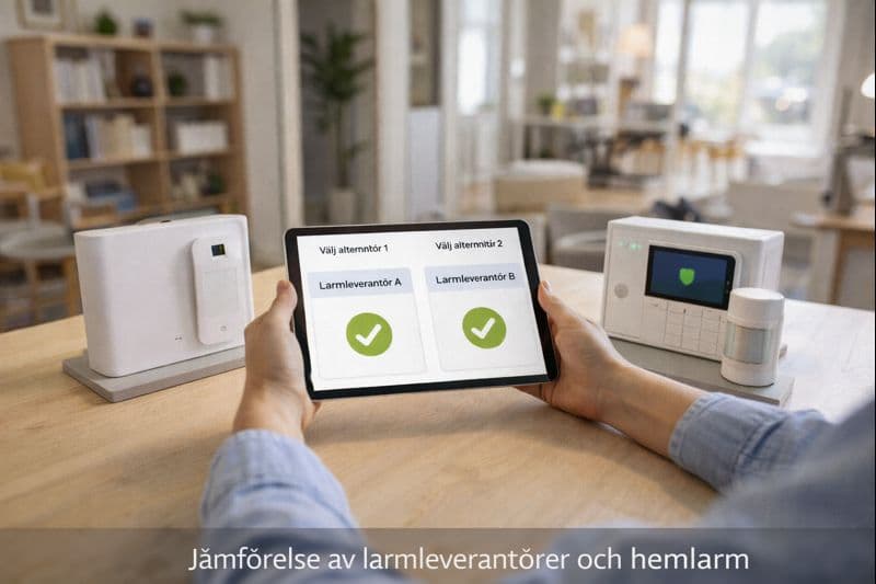 Jämförelse av hemlarm priser och kostnader